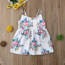 Load image into Gallery viewer, Luxury Handmade Summer Toddler Baby Girls Dress Flower Sleeveless V Neck Party Dress For Girls In Elegant Summer Design