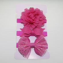 Load image into Gallery viewer, Handmade Vintage Retro Baby Elastic flower Headband Bowknot Hairband Toddler Infants For Baby