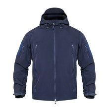 Load image into Gallery viewer, Men's Camouflage Tactical Jacket Green Camouflage Water Resistant Jacket Waterproof Windbreaker Hooded Jackets Ski Jacket Warm Winter Coats Men Soft Winter Hooded Coat Hiking Clothes