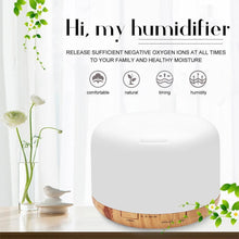 Load image into Gallery viewer, Air Humidifier Essential oil diffuser 300ML 500ML Ultrasonic Cool Mist Maker Fogger Humidifier LED Lamp Aroma Diffuser Electric Aromatherapy Diffuser umidifier Aroma Essential Oil Diffuser with 4 Timers 2 Misting Modes Waterless Auto Off