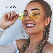 Load image into Gallery viewer, Yellow Women Retro Brand Designer Classic Sunglasses For Ladies Luxury Ladies Mirror Female Oculos de sol