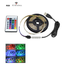 Load image into Gallery viewer, STEVVEX USB Power LED Light lamp With RGB Flexible Tape TV Back Lighting RGB Book light Bulb TV Background Decor Lighting Ribbon desk decor tape Strings 1M 2M 3M 4M 5M