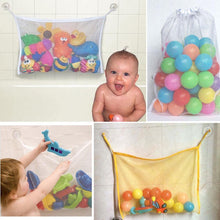 Load image into Gallery viewer, Baby Bathroom Mesh Bag Child Bath Toy Bag Net Suction Cup Baskets For Toys