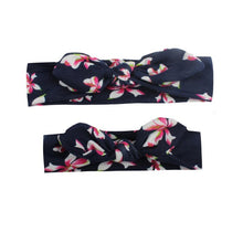 Load image into Gallery viewer, Mother & Baby Headbands Print Floral Elastic Hair Bands Parent-Child Hair Accessories Bow For Baby Girls Bow in Modern Design