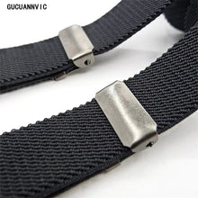 Load image into Gallery viewer, Fashion Men's Suspender 2cm Wide Black Men Suspenders Pants 6 Button Y Back Suspenders Women's Pants Wedding Braces Man