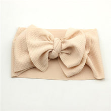 Load image into Gallery viewer, Adjustable Big Bow Headwrap Top Knot Headbands Over Sized Bow Hair Turban for Newborn Girl