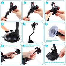 Load image into Gallery viewer, Adjustable Car Strong Phone Holder Flexible 360 Degree Rotation Windshield Mobile Stable Phone Holder Support GPS Car Accessories