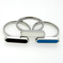 Load image into Gallery viewer, 2016 Newest Hot Sell! Classical Style Stainless Steel Enamel Gold Ring! Fashion Jewelry Women's Ring, Birthday Gift