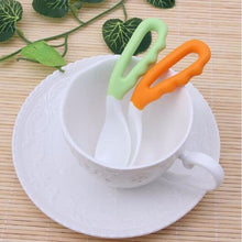 Load image into Gallery viewer, Baby Food Supplement Feeding Spoon Children's Products Curved Handle Easy To Grasp Children Tableware Baby Diet Training Spoon for eating