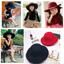 Load image into Gallery viewer, Modern Elegant Baby Summer Sweet Girls Hat With Bow knot Bowler Beach Hat For Girls