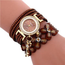 Load image into Gallery viewer, Women watches New luxury Casual Analog Alloy Quartz Watch PU Leather Bracelet Watches Gift For Female and Women