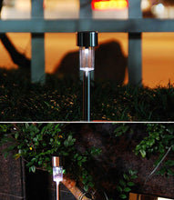 Load image into Gallery viewer, Garden Premium LED Solar Luxury Stainless Steel Lights For Yard Pathway Walkway More Pieces Outdoor