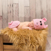 Load image into Gallery viewer, Knitting Baby Hat Newborn Photography Props Cute Children Pajamas Set For Girls And Boys