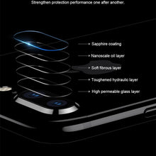 Load image into Gallery viewer, 2pcs Camera Lens Protector Film For iPhone XS Max XR X glass on iPhone X 7 8 6 6S Plus 5 se Camera Lens Protector Ultra HD Back Camera Lens Tempered Glass Camera Cover Film for iPhone