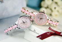 Load image into Gallery viewer, KEEP IN TOUCH Fashion Women's Watches Orchid Clover Quartz Watch Mini Table Exquisite Bracelet Student Watch