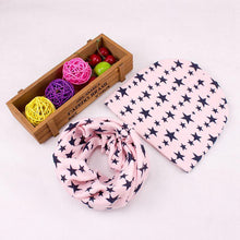 Load image into Gallery viewer, Modern Children Hat Scarf Set Camouflage Print Cotton Baby Beanie Collar for Baby Boy/Girl Cap Kids Warm Hats Scarves Design