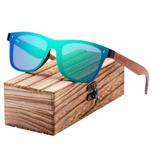 Load image into Gallery viewer, Luxury Elegent Polarized Wood Sun glass Sports Eyewear Square Sunglasses For Women and Men With UV400 Protection