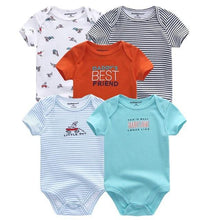 Load image into Gallery viewer, 5 PC Baby Summer High Quality Striped Rompers Jumpsuit For Boy & Girls Comfortable Clothes
