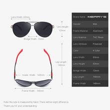 Load image into Gallery viewer, MERRYS DESIGN Men Classic Pilot Sunglasses HD Polarized Sunglasses For Driving Aviation Alloy Frame Spring Legs UV400 S8404