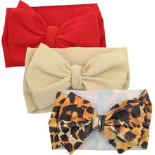 Load image into Gallery viewer, Modern Luxury Elegant Baby Girls Headband Turban Photography Props Baby Hair Accessories Bow 3 Pcs Set For Girls Baby