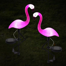 Load image into Gallery viewer, 3PCS SET Flamingo LED Solar Modern Lamp For Garden And Yard With Base Station 3 Piece Set Decorative Lighting For Pathway Driveway Landscape