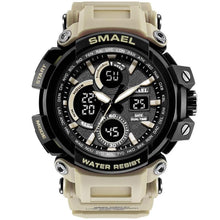 Load image into Gallery viewer, Army Green Modern Sport Waterproof 50M Men Watches With LED Digital Display In Military Armi Relogio Masculino Style