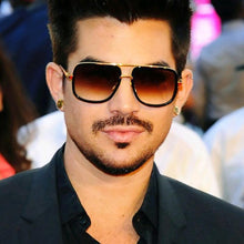 Load image into Gallery viewer, Classic Brand Luxury Square Gold Metal Frame Woman and Man Unisex Top Oversized Bog Frame Elegant Sunglasses For Summer Designer