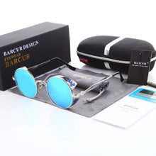 Load image into Gallery viewer, New Steampunk Sunglasses Round Glasses Brand Designer Gothic Glasses Polarized Eyewear For Women and Men With UV400 Protection