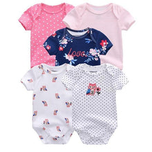 Load image into Gallery viewer, 5 PC Baby Summer High Quality Striped Rompers Jumpsuit For Boy & Girls Comfortable Clothes