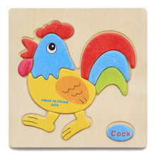 Load image into Gallery viewer, Wooden 3D Stevvex Modern Interesting Baby Learning Puzzles for Children Cartoon Animal Fruit Puzzles Intelligence Kids Children Educational Toy