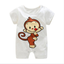 Load image into Gallery viewer, Summer Short Sleeved Girls Dress Baby Romper Cotton Newborn Body Suit Baby Pajama Boys Rompers