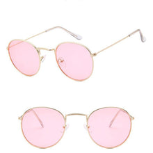 Load image into Gallery viewer, Leon Elegant Unisex Woman and Man Classic Round Sunglasses Designer Glasses Lady Round Luxury Retro Sunglasses With Vintage Mirror Oculos De Sol Gafas