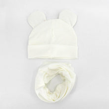 Load image into Gallery viewer, Baby Hat Cotton Ear Cap For Boys And Girls Winter Hat Scarf Set Children Boys Cap Scarf