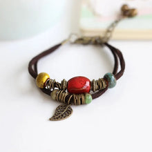 Load image into Gallery viewer, National Wind Restoring Ancient Ways Is The High Temperature Glaze Ceramic Handmade Trinkets Women's Fashion Bracelets #1077