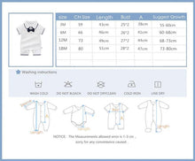 Load image into Gallery viewer, Style Summer Baby Boy girl Rompers 100% Cotton Gentleman Romper Toddler Kids Jumpsuits For Boys