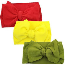 Load image into Gallery viewer, Modern Luxury Elegant Baby Girls Headband Turban Photography Props Baby Hair Accessories Bow 3 Pcs Set For Girls Baby