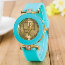Load image into Gallery viewer, STEVVEX simple leather Casual Quartz Watch Women Crystal Silicone Watches Wrist Watch For Women and Girls Coffee