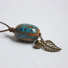 Load image into Gallery viewer, Miredo jewelry wholesale traditional boondoggle ceramic necklaces women's mothers gift necklace pendant #1111