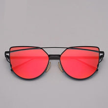 Load image into Gallery viewer, NEW Stevvex Designer Cat eye Sunglasses For Women and Ladies in Vintage Metal Reflective Glasse Mirror Retro Oculos De Sol Gafas Style With UV 400 Protection