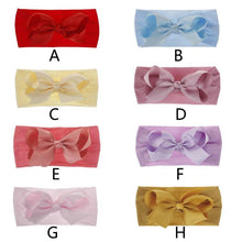 Load image into Gallery viewer, Baby Girls Headbands Hair Accessories Turban Solid Head wear Hair Band Bow Girl Accessories