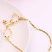 Load image into Gallery viewer, Medical Stethoscope Bracelet Box Adjustable Chain Jewelry Gift For Doctor Medical Friends Charm Women Men Bracelets