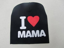 Load image into Gallery viewer, Modern Popular Baby Knitted Warm Cotton Beanie Hat cap For Toddler Baby Kids Cap for Girls & Boys I love Mama Prints Baby Hat Design