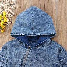 Load image into Gallery viewer, Newborn Infant Baby Boys Long Sleeve Zipper Hooded Rompers Cotton Jumpsuit For Kids In Modern Design