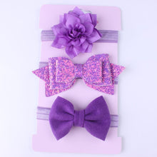Load image into Gallery viewer, Baby Girls Headband Set Bow Knot Head Bandage Kids Toddlers Headwear Flower Hair Band Infant Clothing Accessories