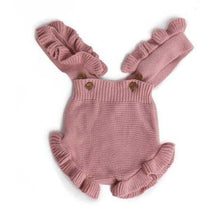 Load image into Gallery viewer, Baby Girl Knitted Clothes Rompers Jumpsuit Cotton Infant Baby Girl Romper In Retro Style For Girls