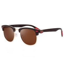 Load image into Gallery viewer, Popular Retro New Polarized Men's Sunglasses UV400 Square Half Metal Frame Ladies Sunglasses Brand Design Glasses Driving Sunglasses