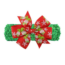 Load image into Gallery viewer, Baby Headband Ribbon Toddler Hair Accessories Girl Newborn Bow Christmas Headwear headwrap