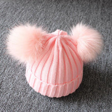 Load image into Gallery viewer, Newborn Baby Kids Girls Winter Warm Knit Hat Ball Beanie Cap Design