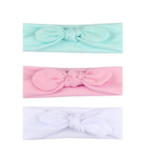Load image into Gallery viewer, Modern 3Pcs Set Elastic Baby Headband Cute Bow Knot Kids Hair Bands For Newborn Baby Girl