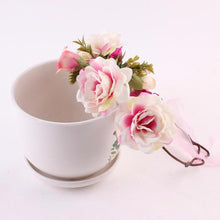 Load image into Gallery viewer, Modern Flower Headband Newborn Matching Flower Crown for Mother Kids Hair Band Accessories